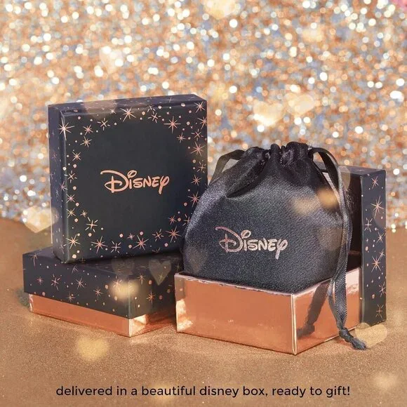 Sterling Silver Minnie Mouse Stud Earrings Pave Birthstone Crystal Gift - Picture 6 of 6